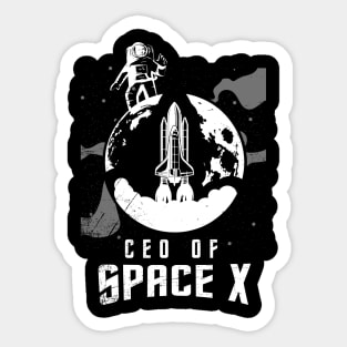 space x elon musk Sticker